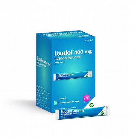 Ibudol 400mg 20 Sobres de Suspensión Oral 10ml