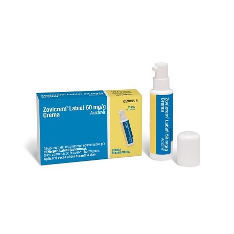 Zovicrem Labial 50 mg/g 2g con Bomba Dosificadora