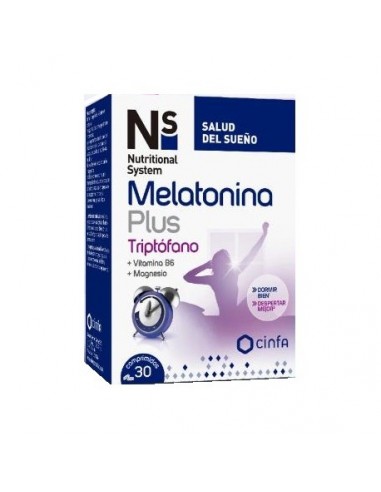 NS MELATONINA PLUS TRIPTOFANO 30 COMPRIMIDOS
